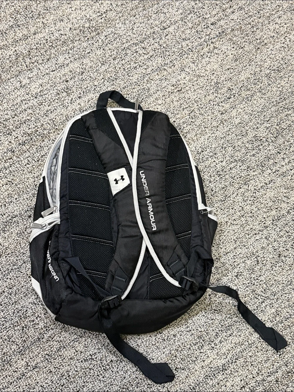 Under Armour Black and White Performance Backpack - Great condition!